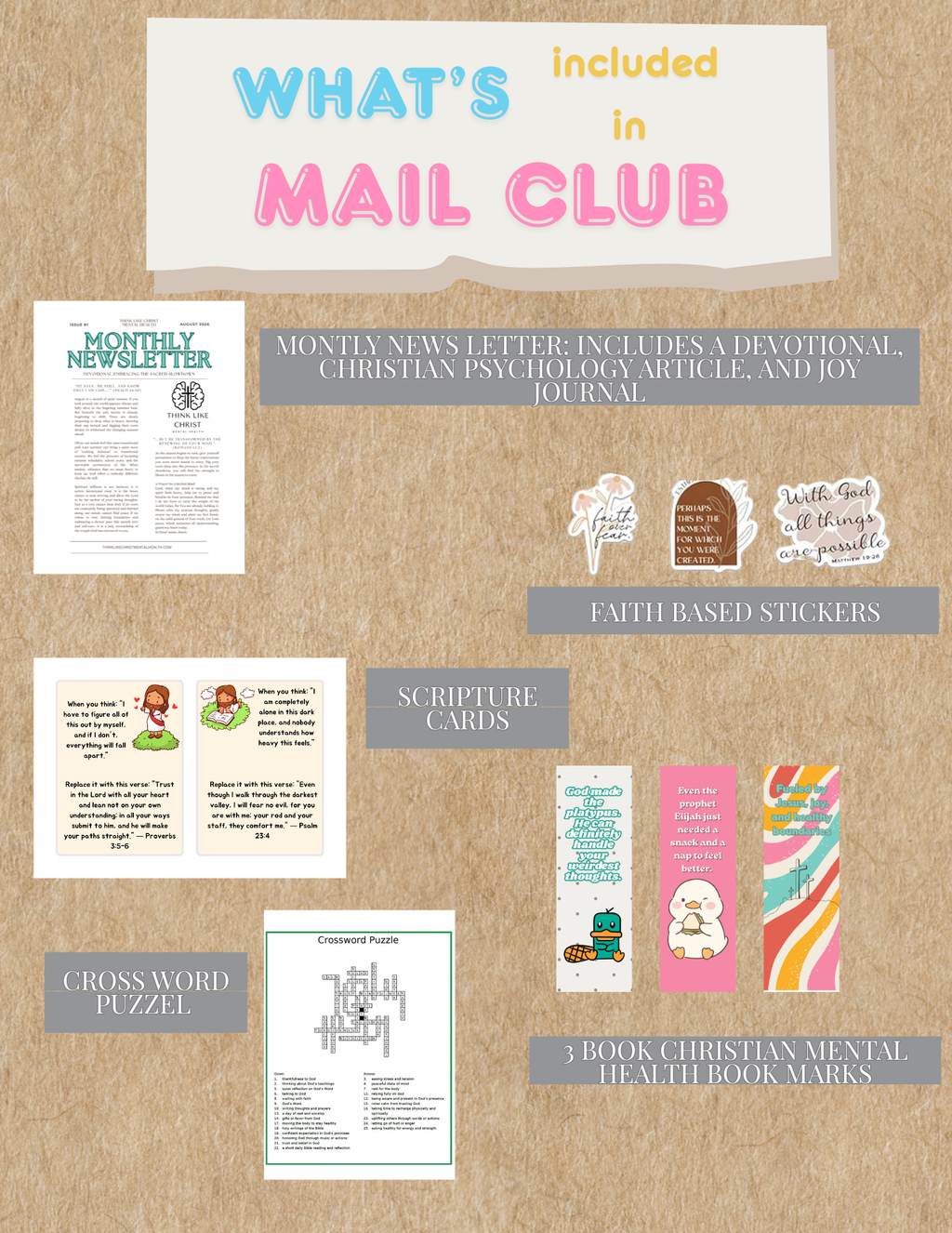 Think Like Christ Mental Health Mail Club